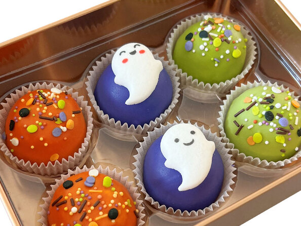Mini Spooky Ghost Cake Ball Collection