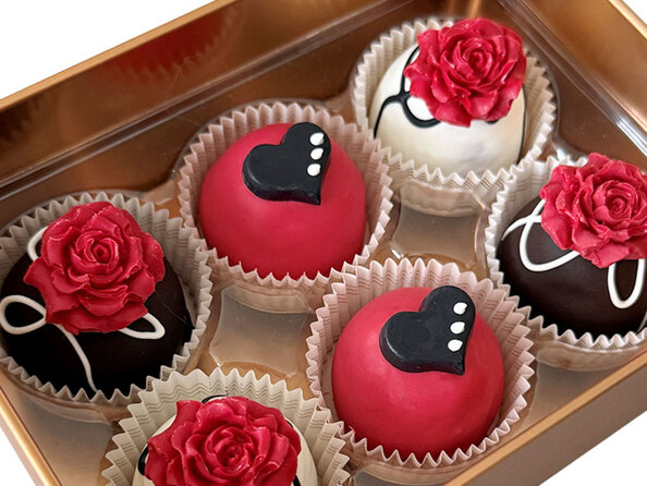 The Mini Valentine's Day Cake Ball Collection